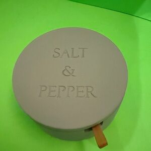 Indigo Salt & Pepper Cellar - White and Gold